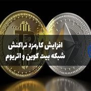 افزایش کارمزد تراکنش شبکه بیت کوین و اتریوم به دنبال رشد میم کوین په‌په